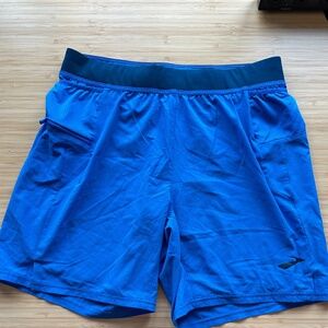 Men's Brooks Running Shorts - Size M/medium, blue